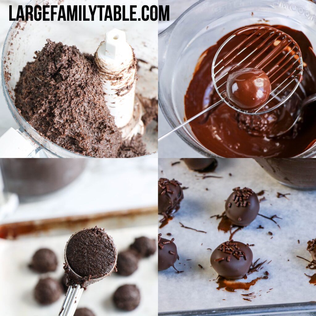 Oreo Cookie Balls | Large Family Make-Ahead Freezable Cookie Dough