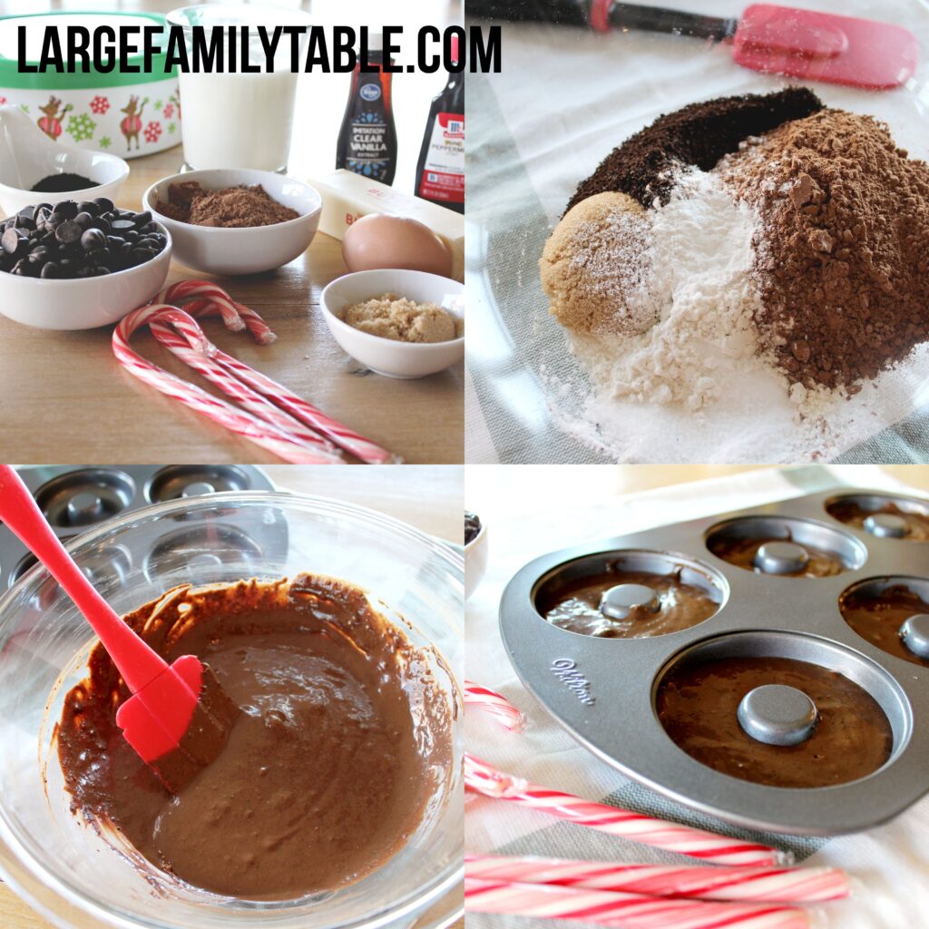 Large Family Peppermint Mocha Donuts | Desserts for a Big Family