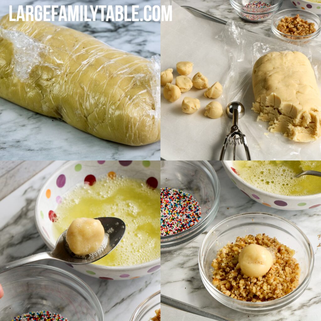 Large Family Make-Ahead Thumbprint Cookies, Freezer Friendly Recipe!