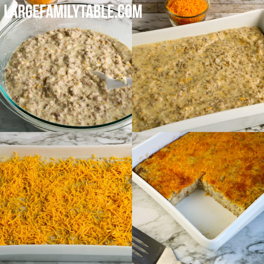 Large Family Grits and Sausage Casserole | Large Family Breakfast Ideas