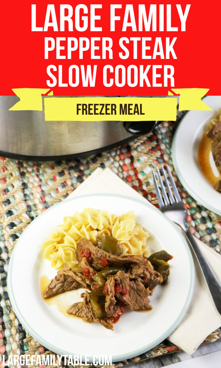 Large Family Pepper Steak Slow Cooker
