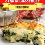 Large Family Spinach and Cheese Strata
