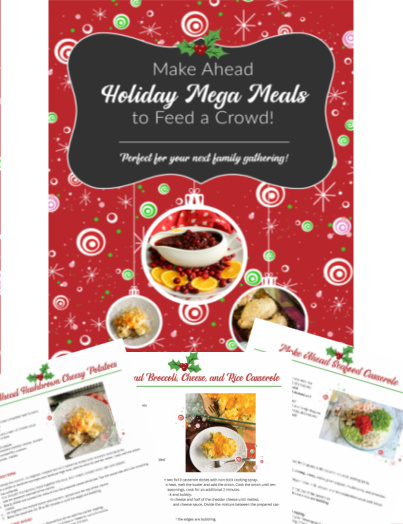 holiday mega meals to feed a crowd pack