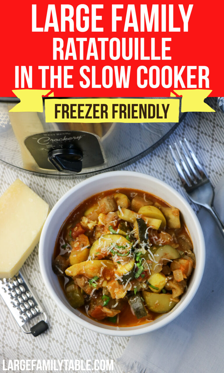 Large Family Ratatouille in the Slow Cooker