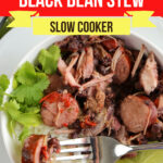 Large Family Slow Cooker Brazilian Pork and Black Bean Stew | Freezer Meals for Big Families