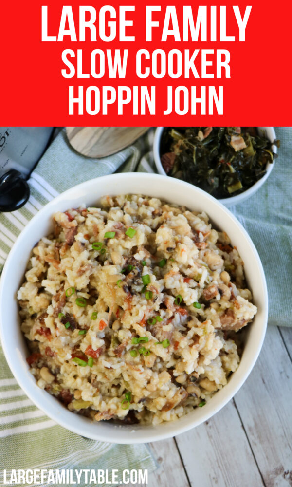 Large Family Slow Cooker Hoppin John | Big Family Meals, Dairy Free ...