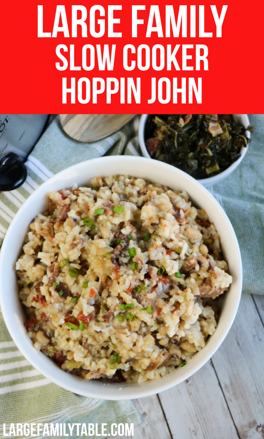 Large Family Slow Cooker Hoppin John Big Family Meals, Dairy Free