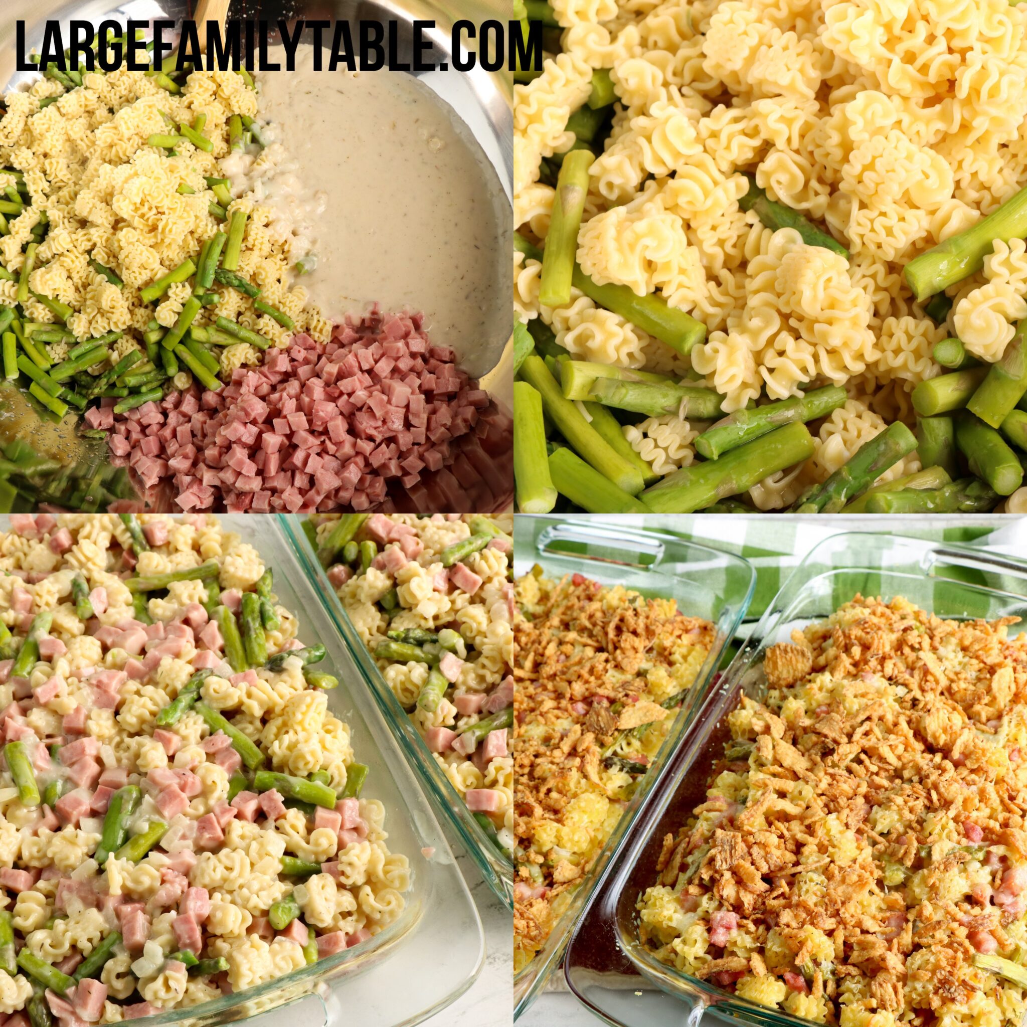 Large Family Ham and Asparagus Casserole Big Family Dinners Large