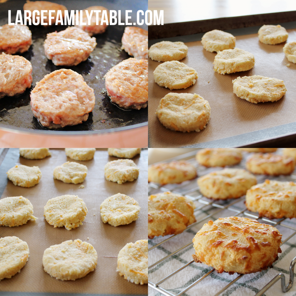 Large Family Keto Sausage Biscuits | Big Family Breakfasts, THM-S, Low Carb!