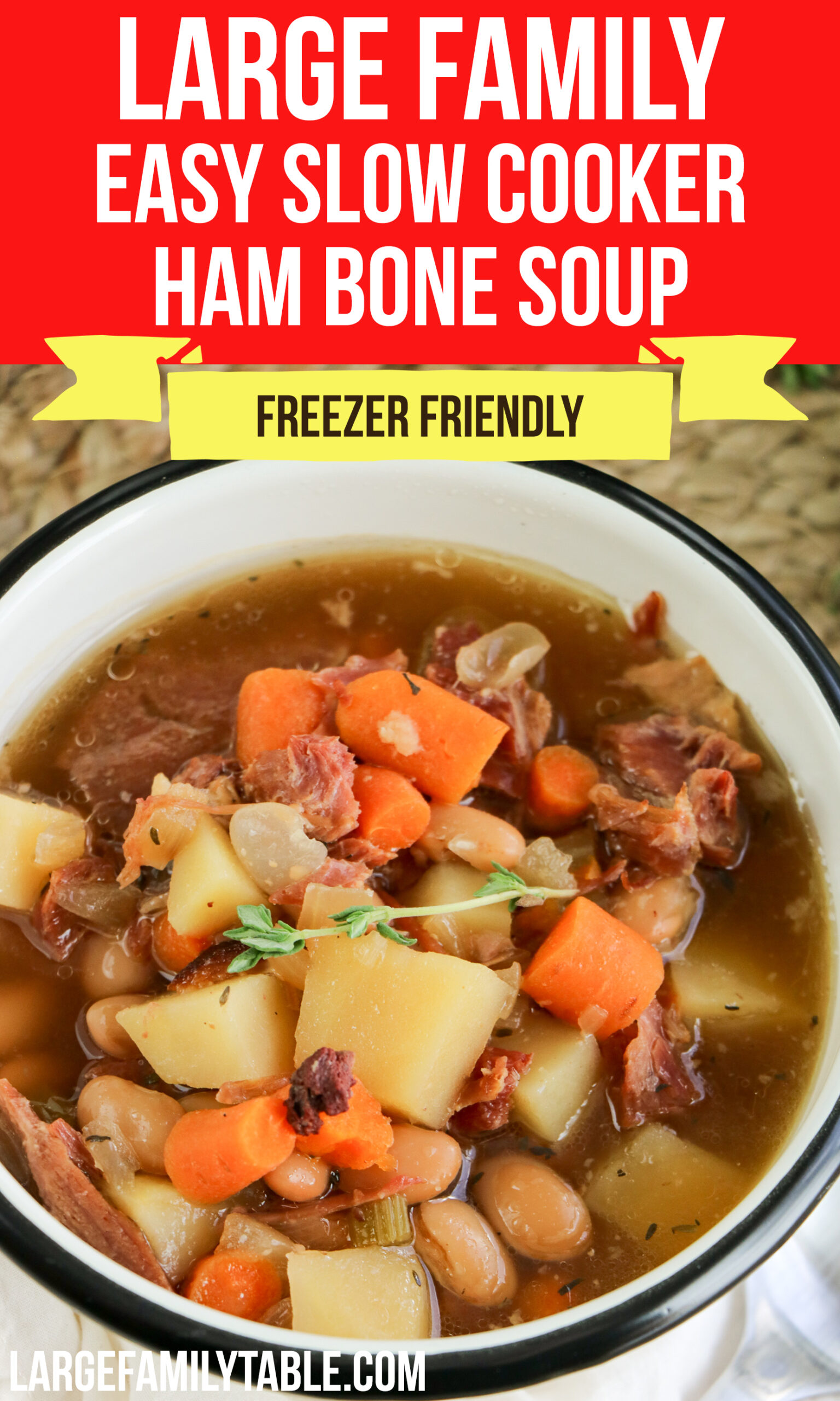 Slow Cooker Ham Bone Soup
