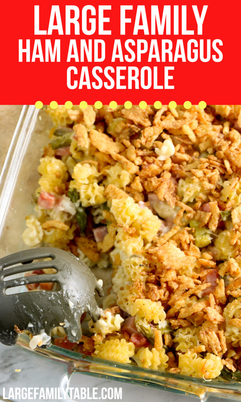 Large Family Hama nd Asparagus Casserole