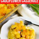Large Family Low Carb Cheesy Ham and Cauliflower Casserole