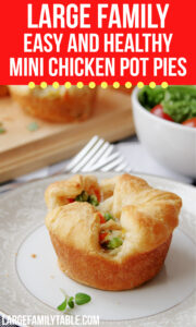 Large family Mini Chicken Pot Pies