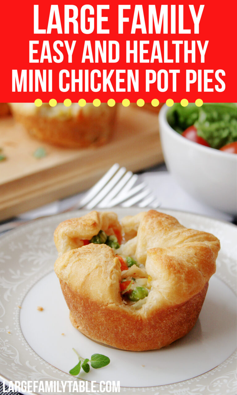 Large family Mini Chicken Pot Pies