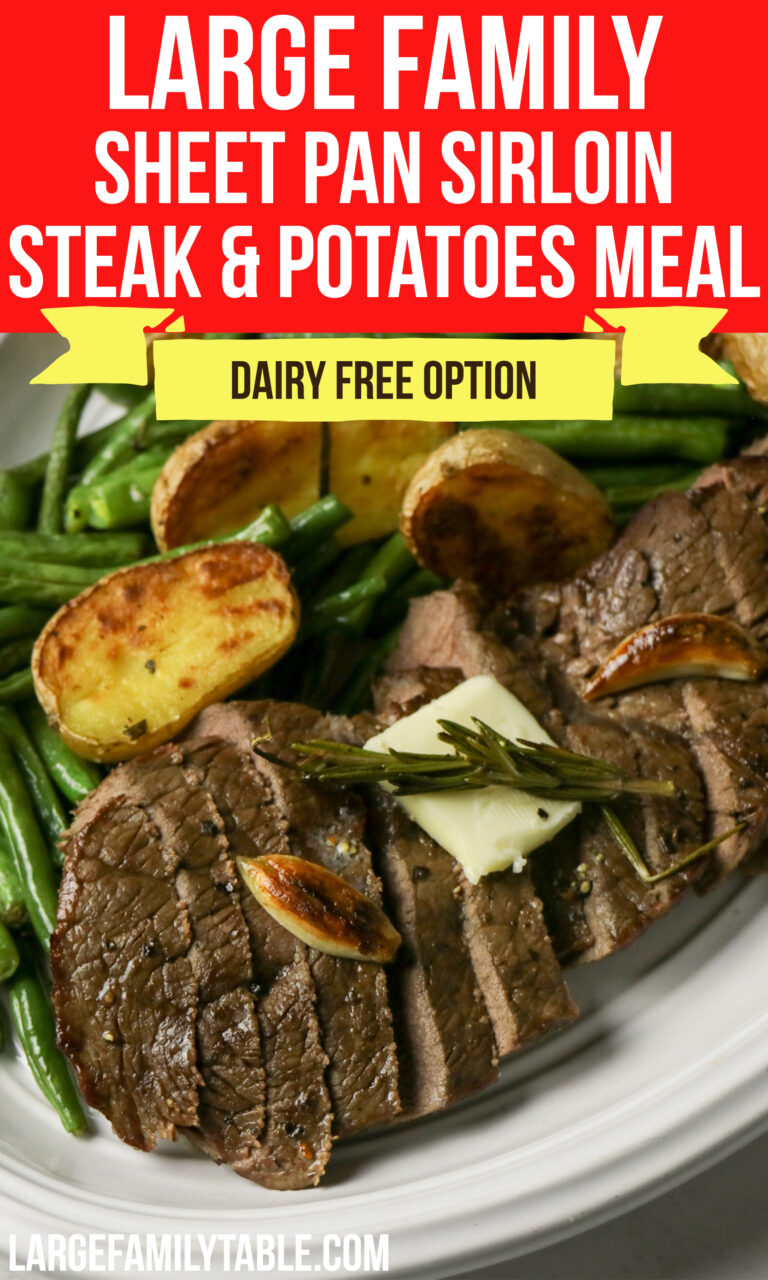 Large Family Steak and Potatoes