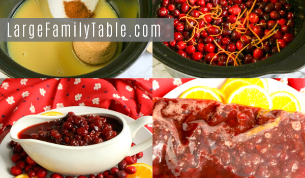 Make Ahead Slow Cooker Cranberry Sauce