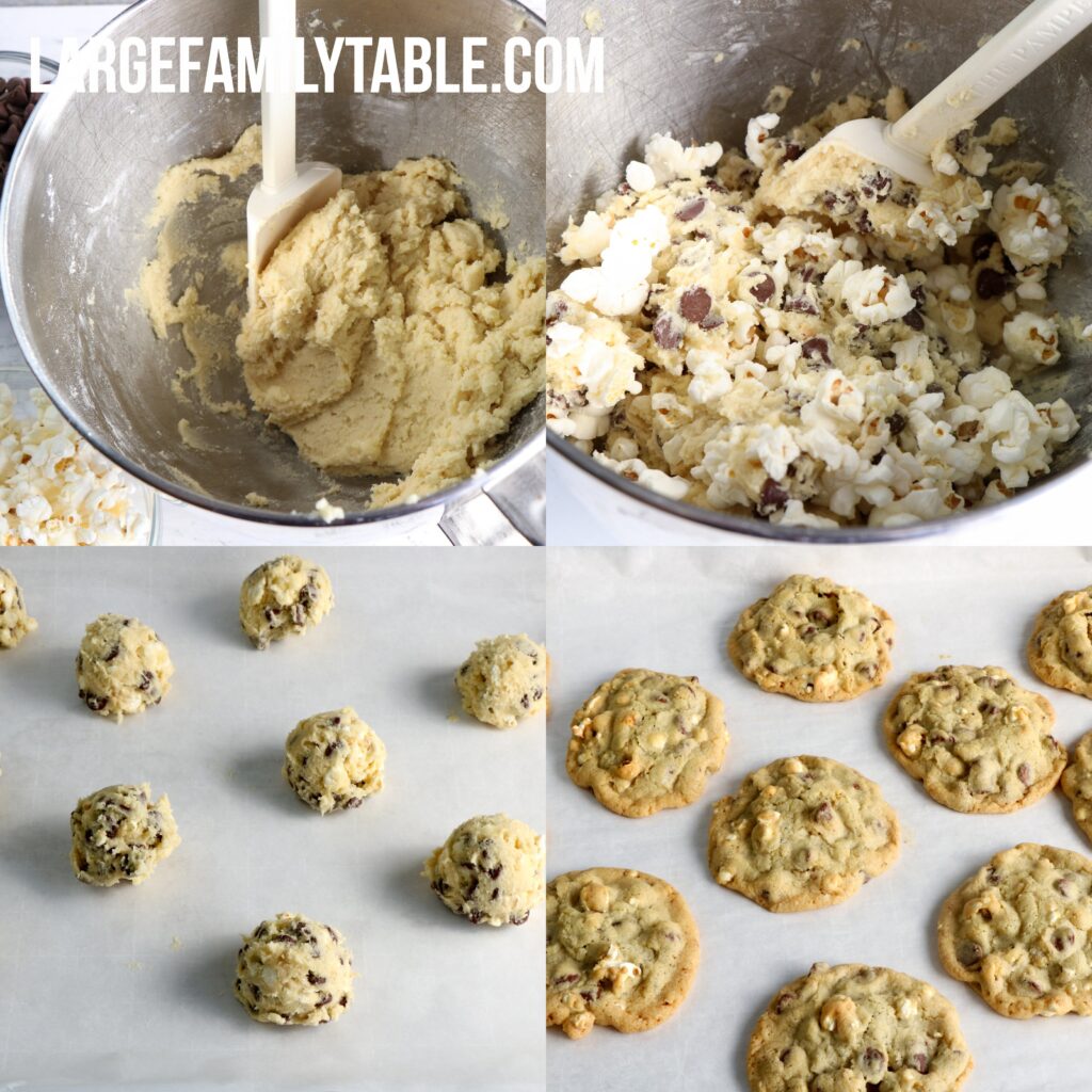 Large Family Popcorn Cookies | Large Family Snacks and Desserts