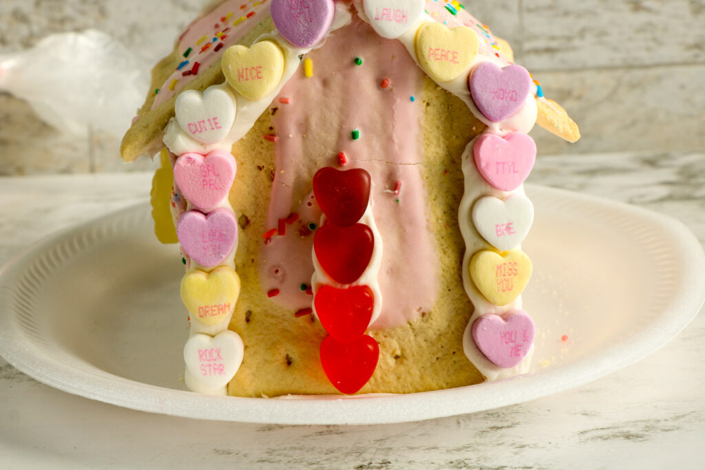 Large Family Valentine's Day Pop-Tart House | Gingerbread House Inspired Family Craft