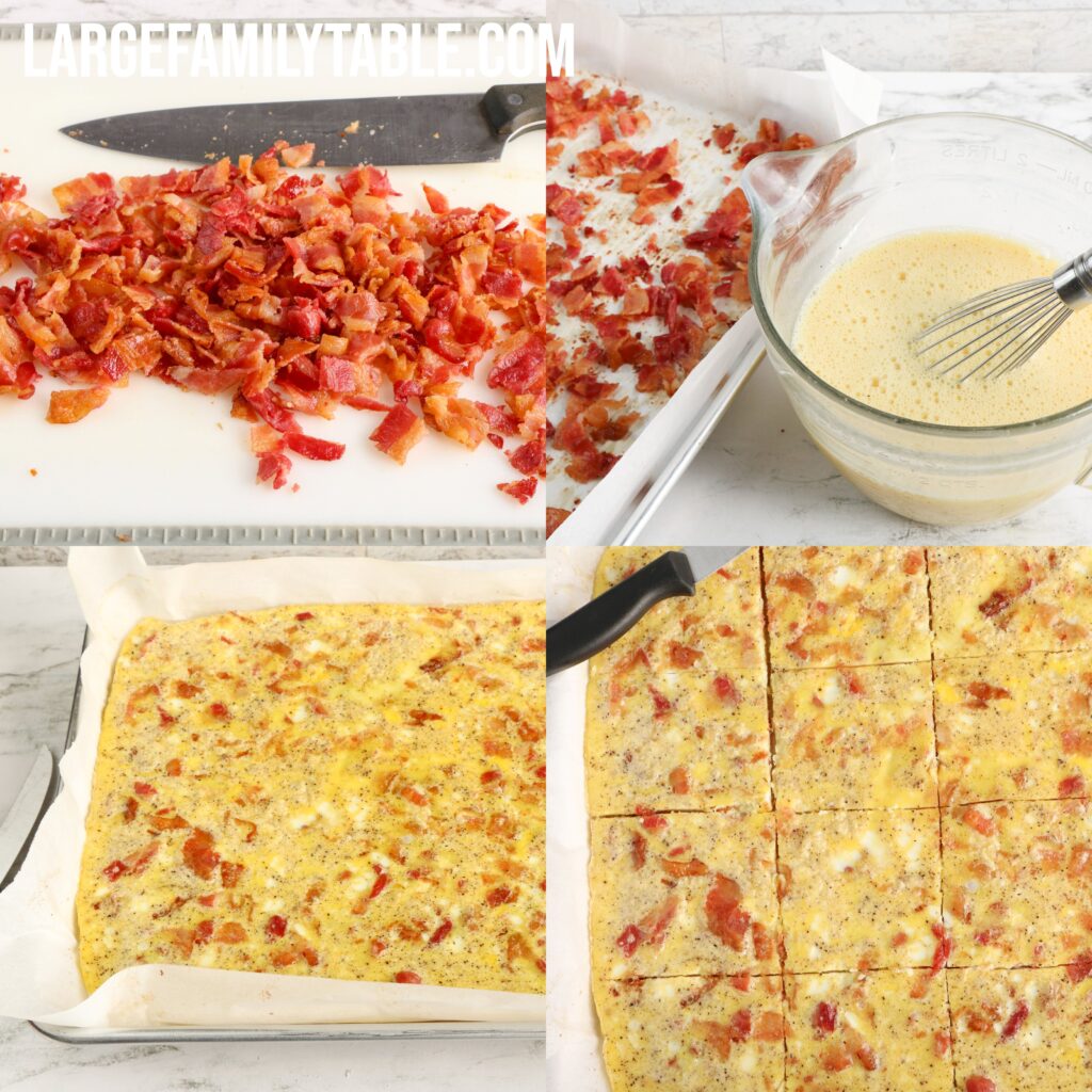 Large Family Bacon, Egg, and Cheese Sheet Pan Sandwiches | Dairy-Free Option
