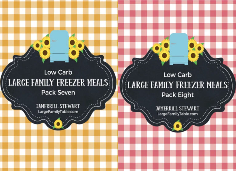 large family freezer packs