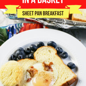 Bacon and Eggs in a Basket