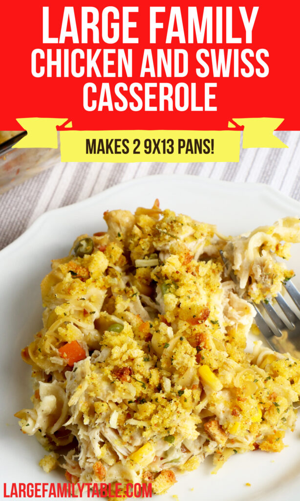 Large Family Chicken and Swiss Casserole | Easy Oven Dinner Recipe (TWO 9x13 Pans!)