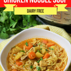 Instant Pot Cuban Chicken Noodle Soup