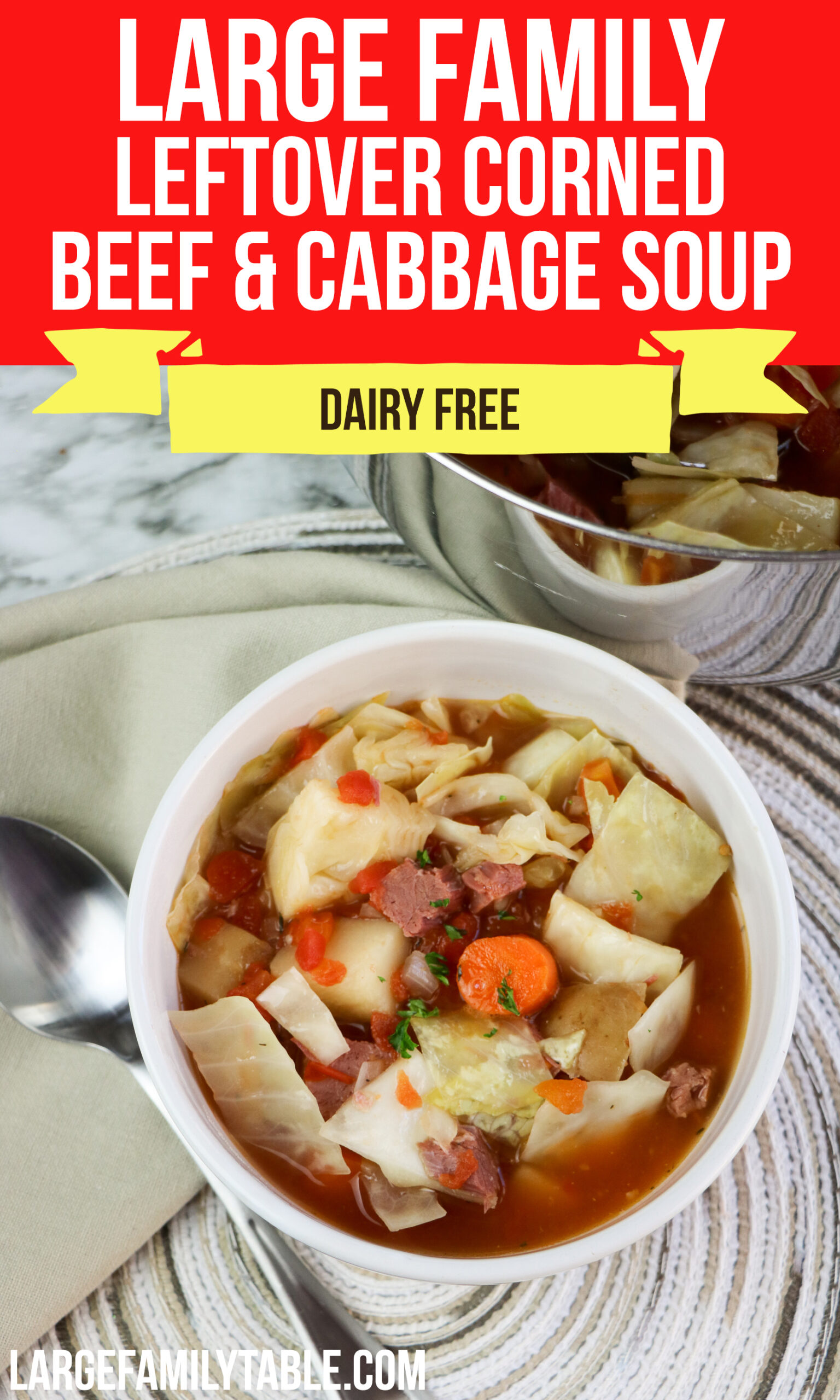 Leftover Corned Beef ad Cabbage Soup