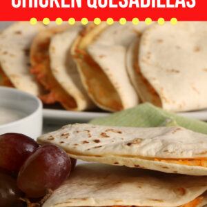 Sheet Pan Buffalo Chicken Quesadillas