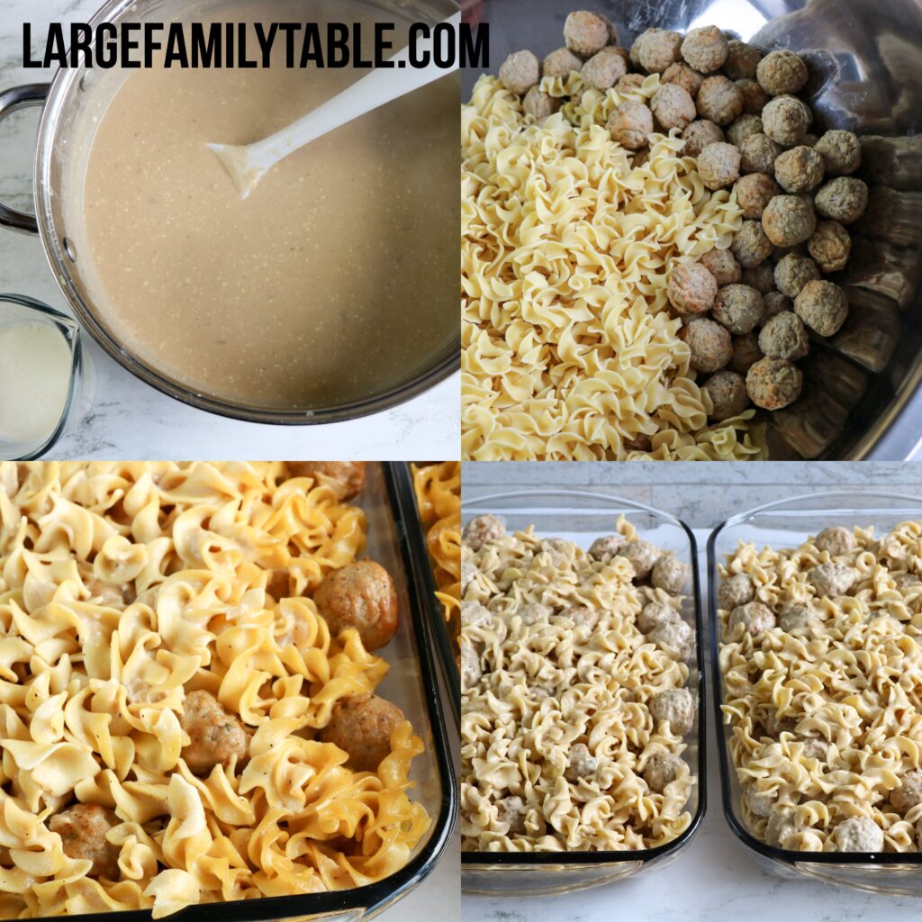 Large Family Meatball Casserole Dinner Recipe (TWO 9x13 Pans!)