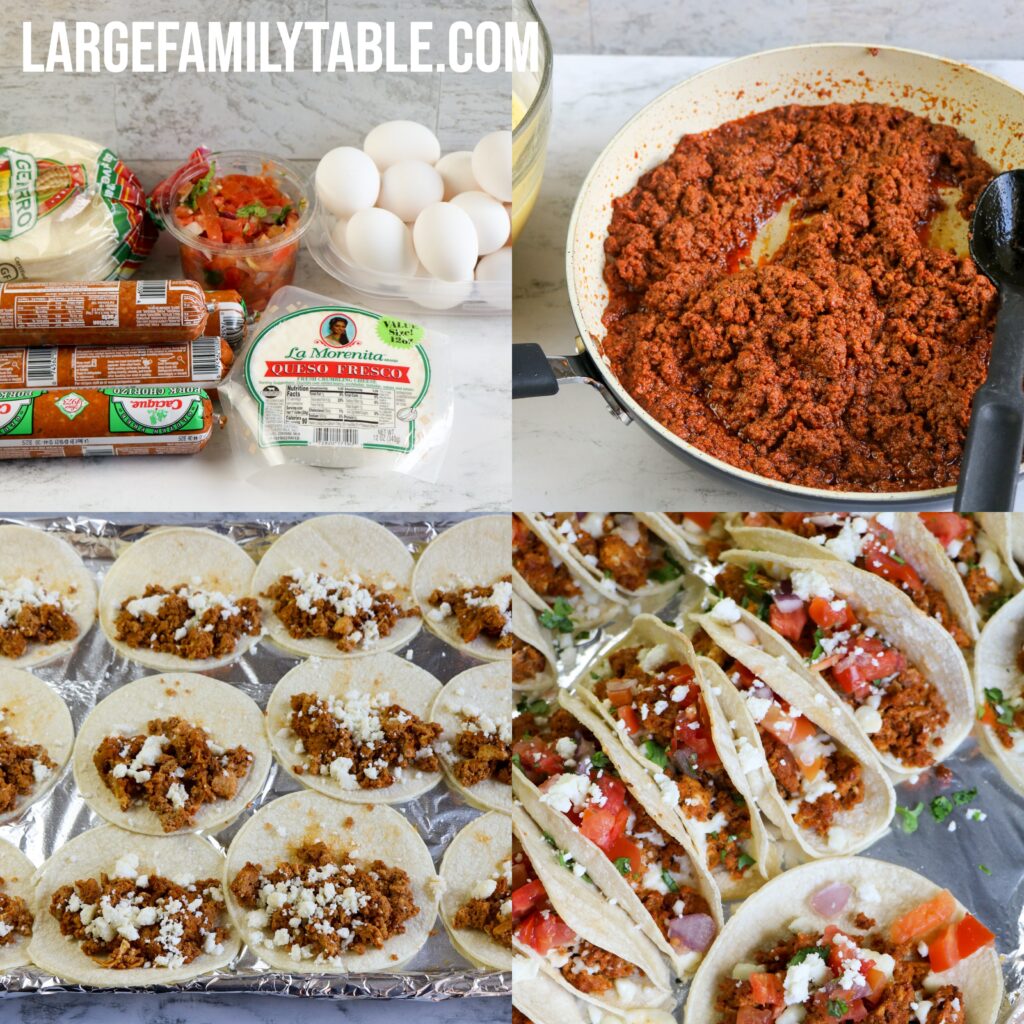 Large Family Breakfast Tacos | Sheet Pan Recipe, Dairy-Free Option