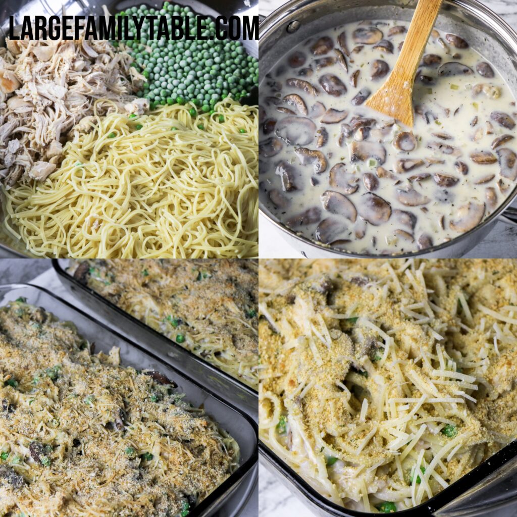 Large Family Freezer-Friendly Chicken Tetrazzini