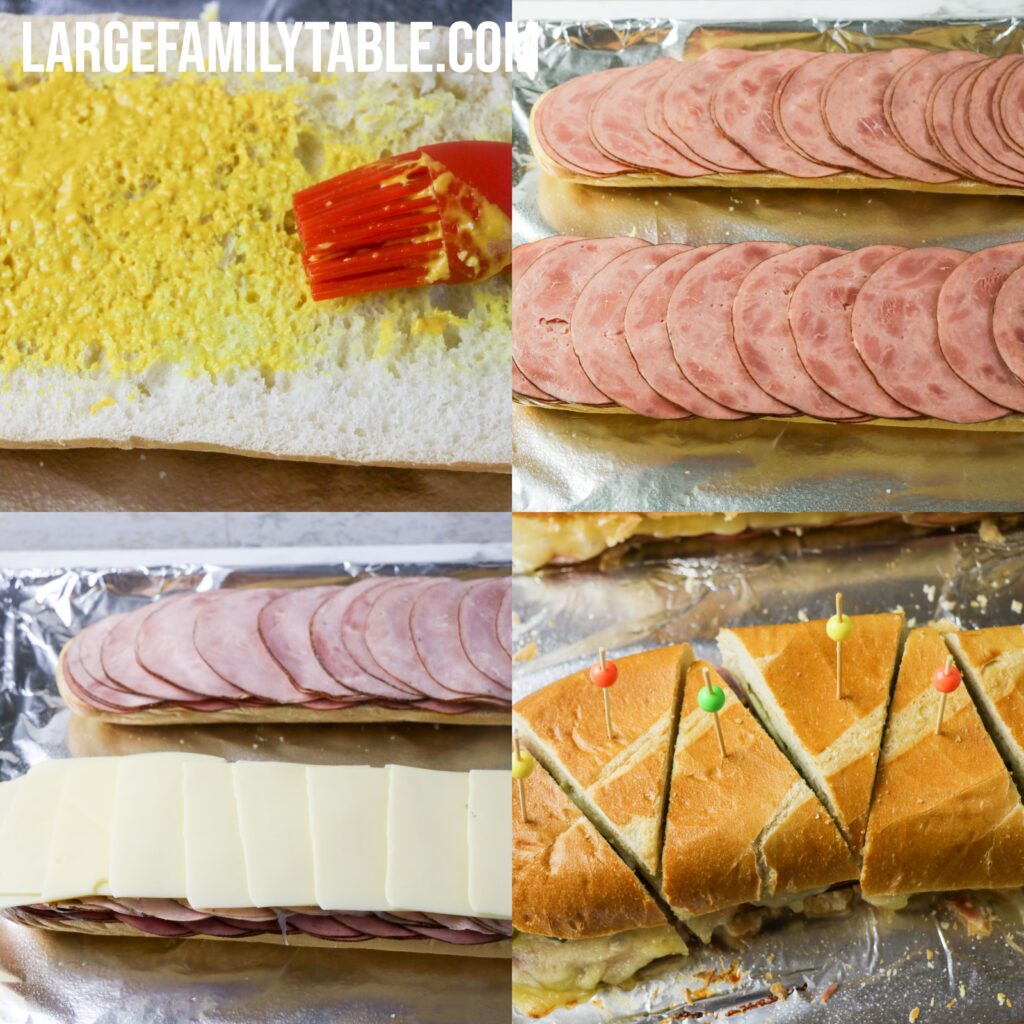 Big Family Deli Sandwiches on a Sheet Pan | Lunch, Dinner, or Party Platter Ideas!