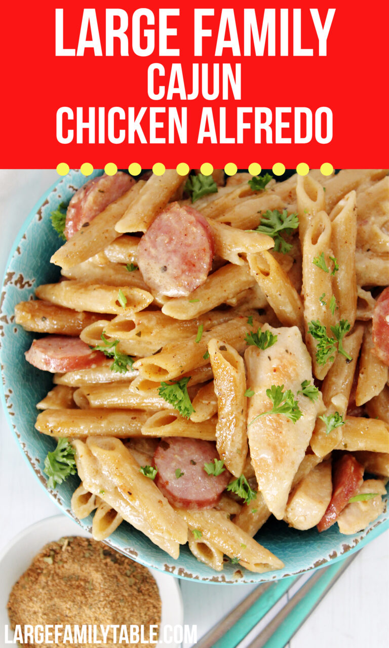 Large Family Cajun Chicken Alfredo