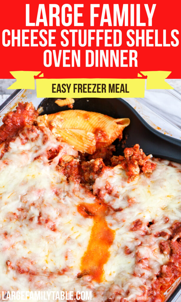 Cheese Stuffed Shells Oven Dinner