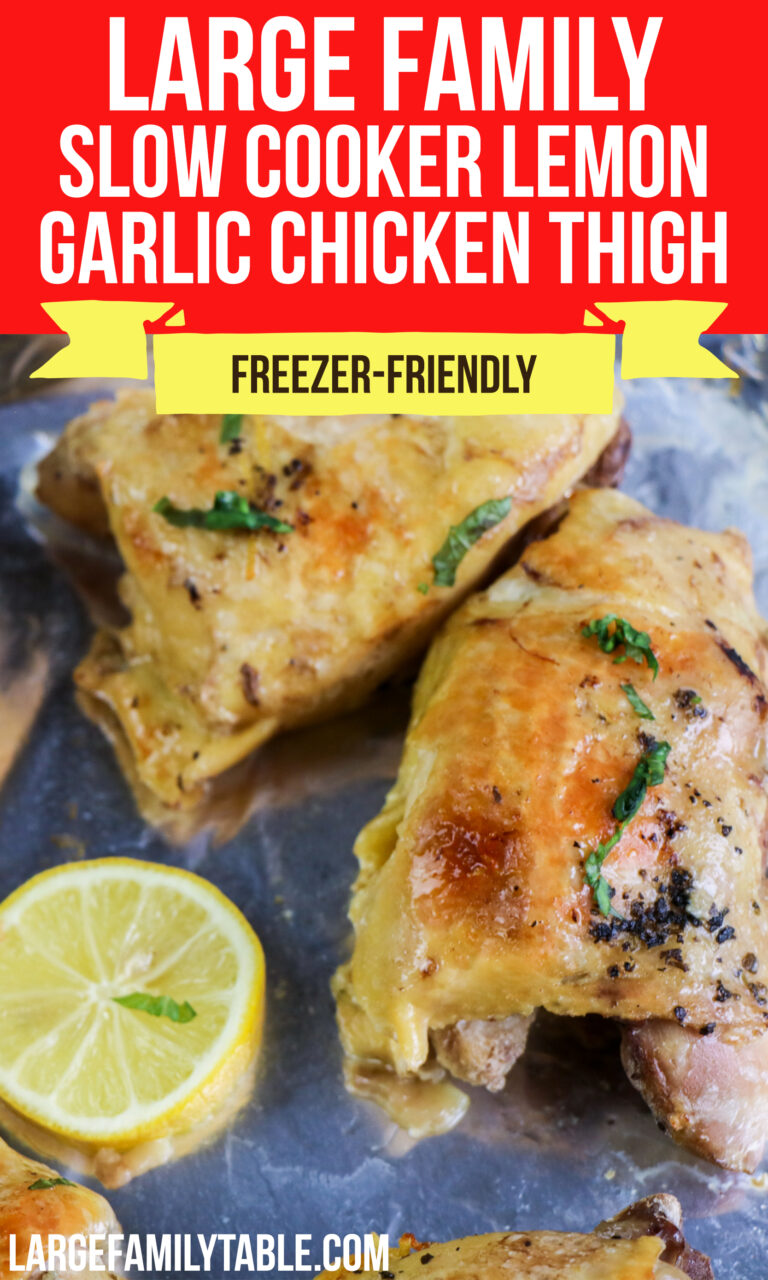 Large Family Lemon Garlic Chicken Thigh