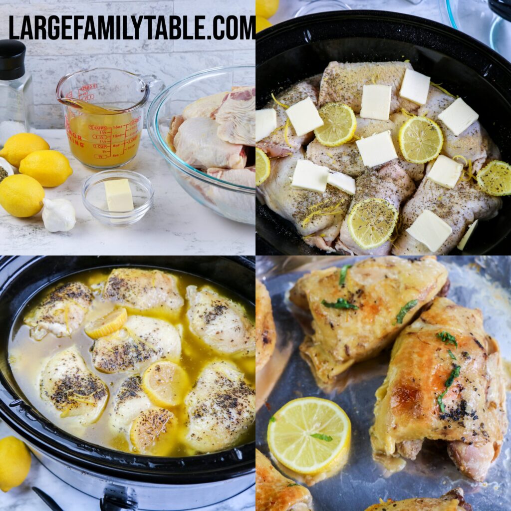 Large Family Lemon Garlic Chicken Thigh ingredients