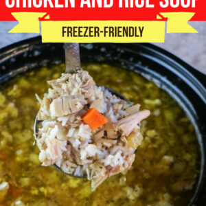 Lemon Sesame Chicken and Rice Soup