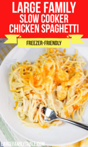 Large Family Slow Cooker Chicken Spaghetti