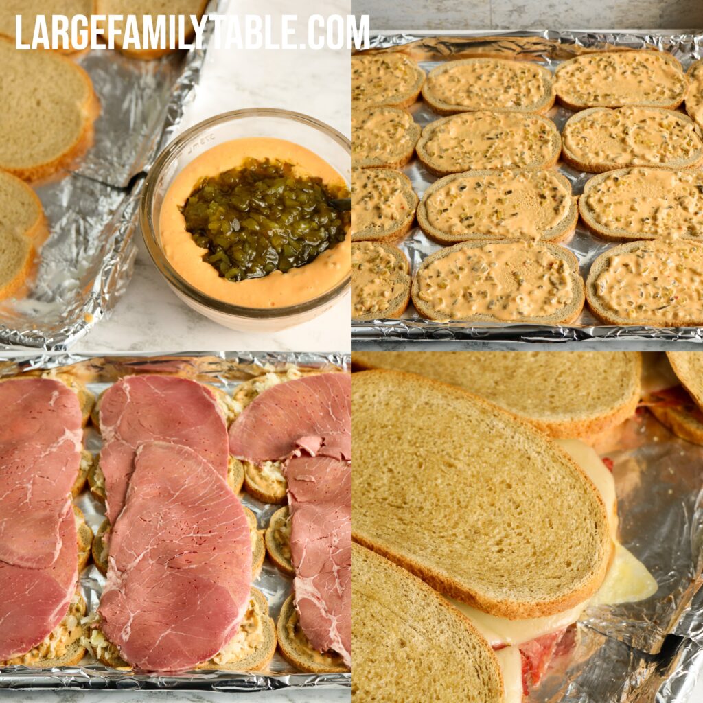 Big Family Sheet Pan Reubens | Large Family Lunch or Dinner Ideas!