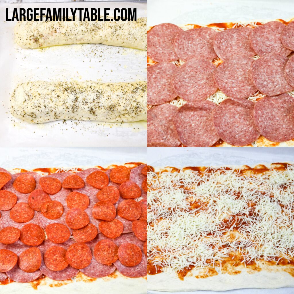 Large Family Easy Stromboli | Quick Lunch or Dinner Idea, Freezer-Friendly