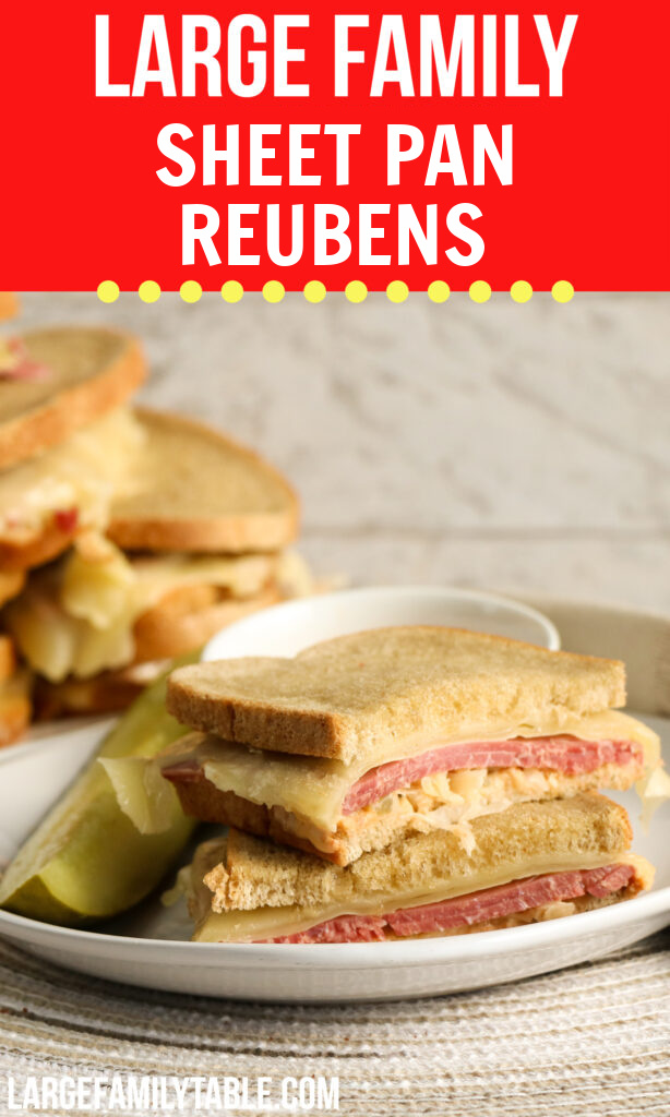 Big Family Sheet Pan Reubens