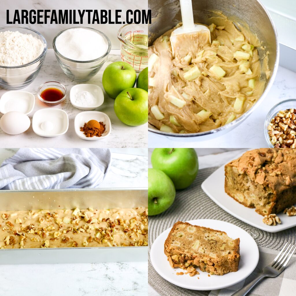 Large Family Apple Bread | Breakfast or Snack Ideas