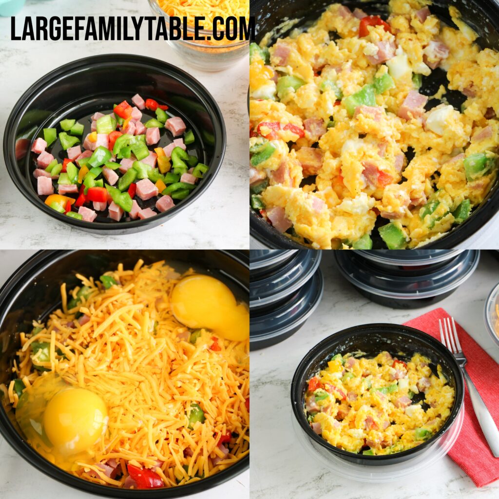 Large Family Breakfast Casserole Bowls | Make-Ahead Freezer Meal