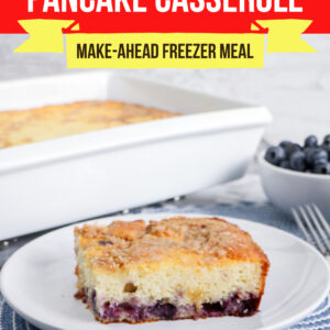 Large Family Blueberry Pancake Casserole