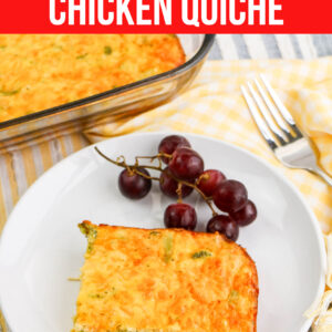 Low Carb Cheesy Chicken Quiche