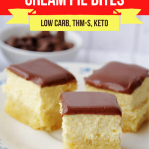 Keto Boston Cream Pie Bites