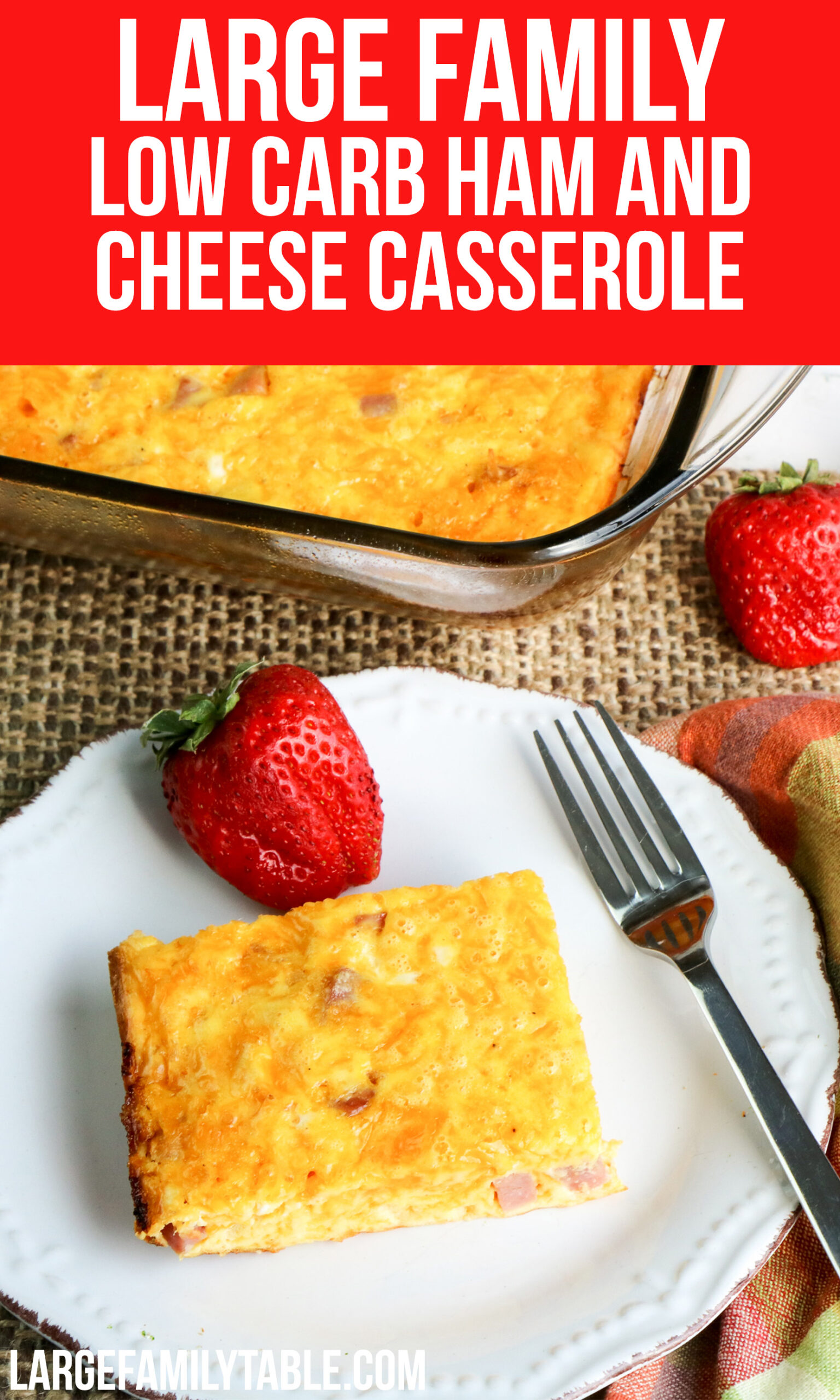 Low Carb Ham and Cheese Casserole