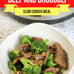 Large Family Low Carb Slow Cooker Beef and Broccoli