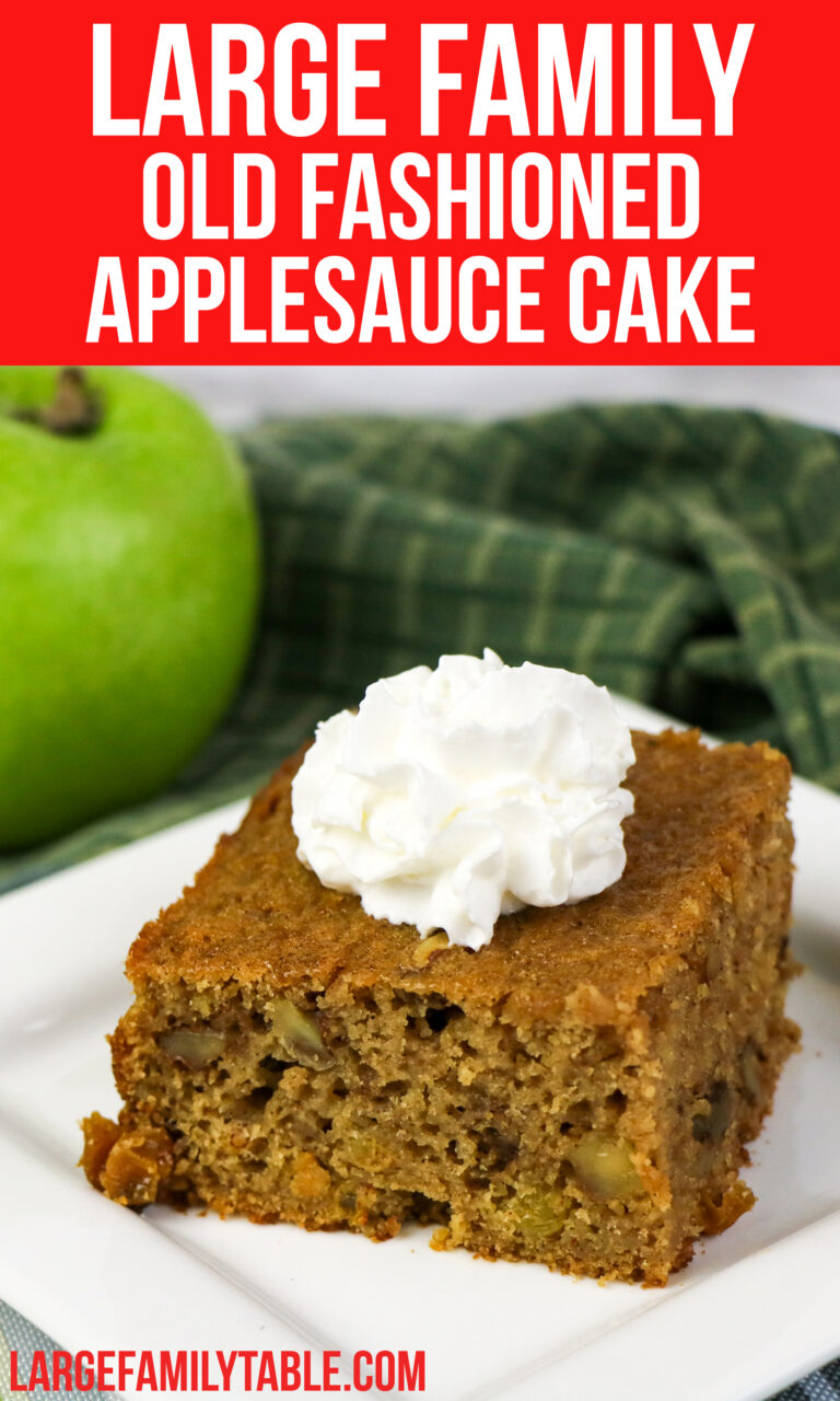 Big Family Old Fashioned Applesauce Cake